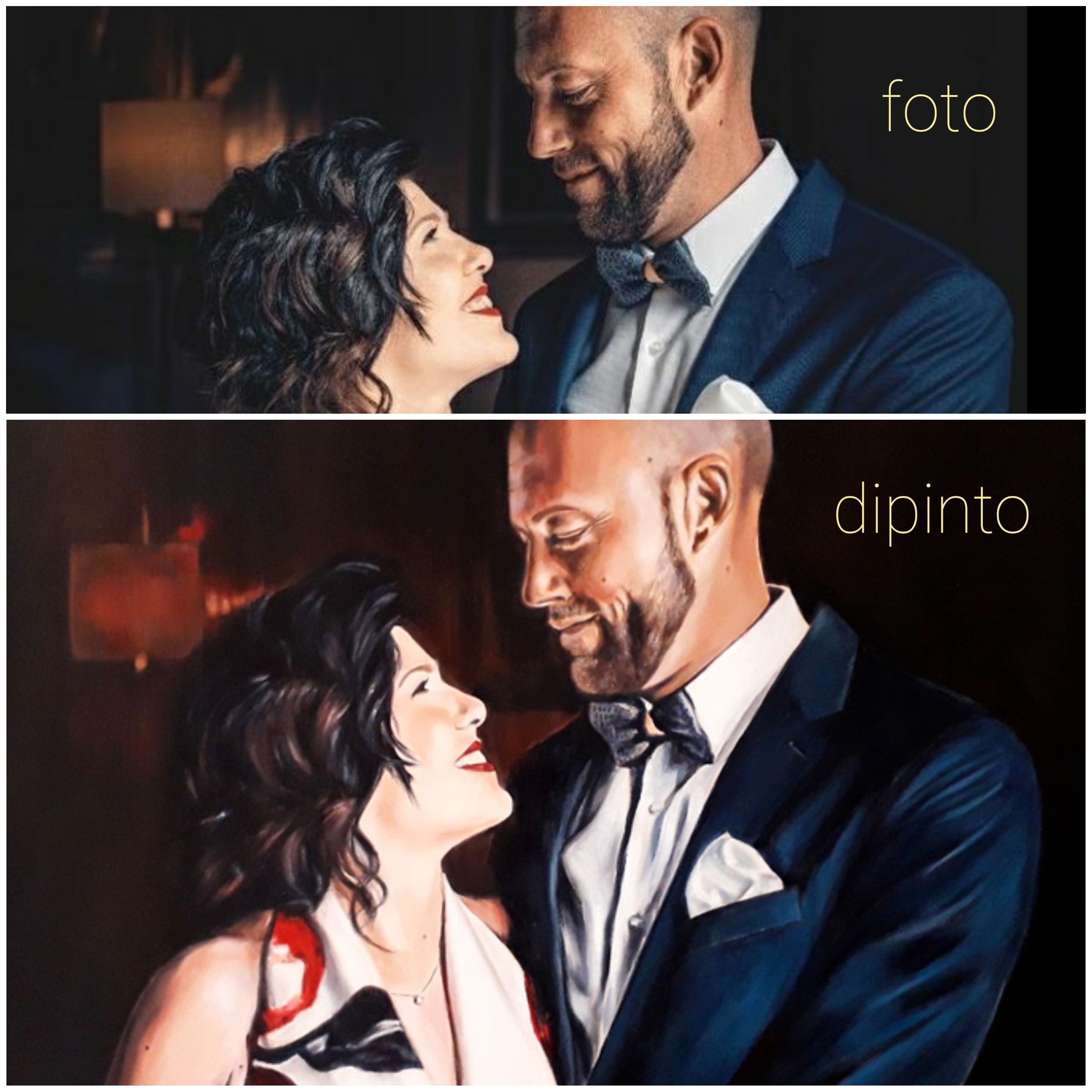 DALLA FOTO AL DIPINTO (ritratto su commissione da foto)
