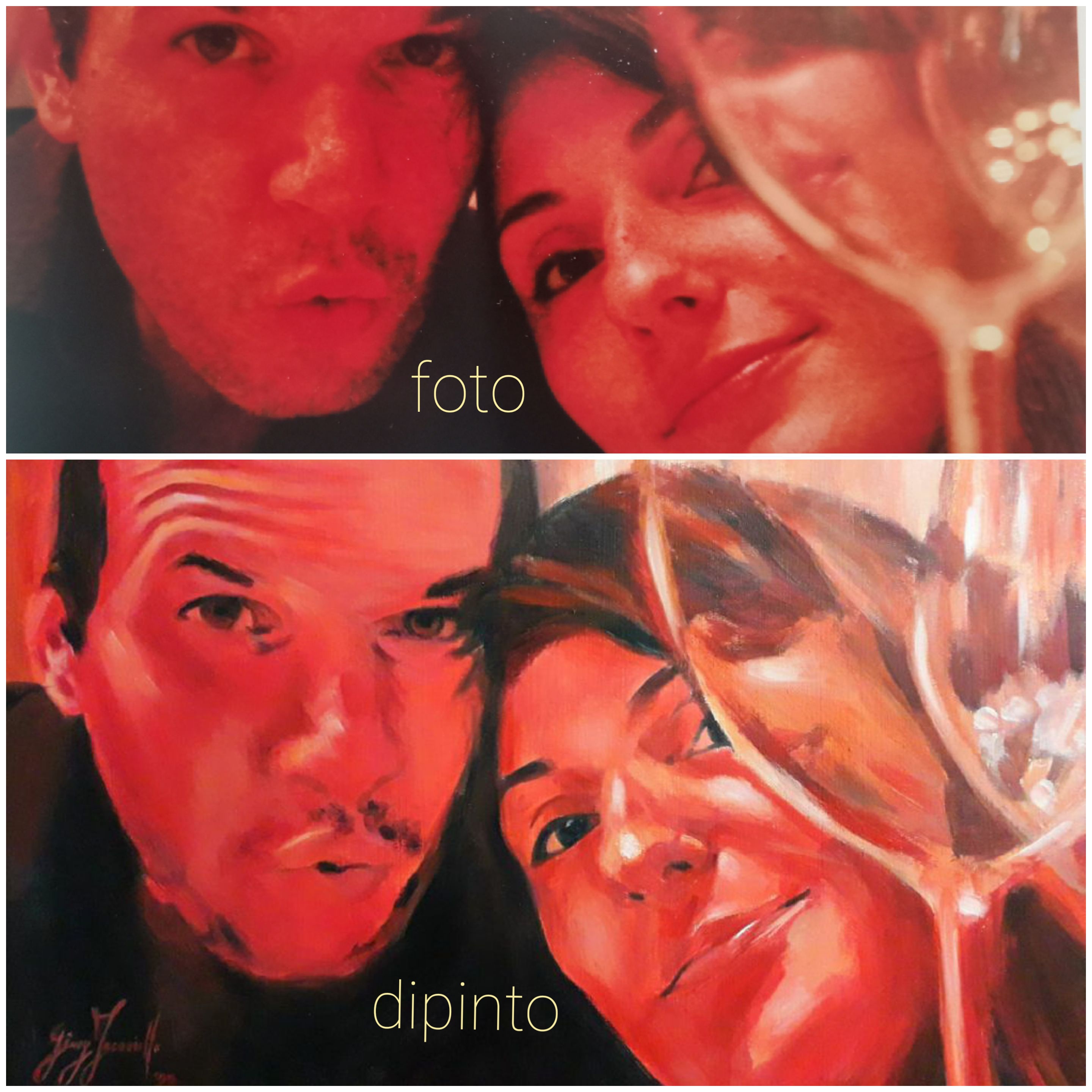 DALLA FOTO AL DIPINTO (ritratto su commissione da foto)
